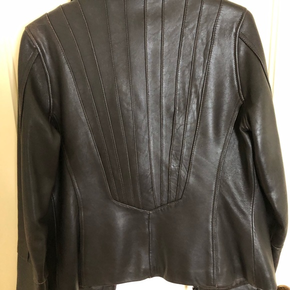 Anne Klein Leather Jacket - Picture 2 of 4